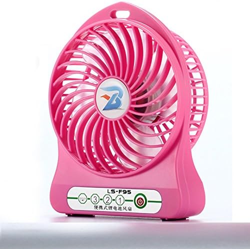 Dulplay Mini USB ventilator, lični ventilator, USB port, studentski spavaonica Cartoon nose USB punjivu mirnu kancelariju Početna Ljeto-ružičasta 14x10.5cm