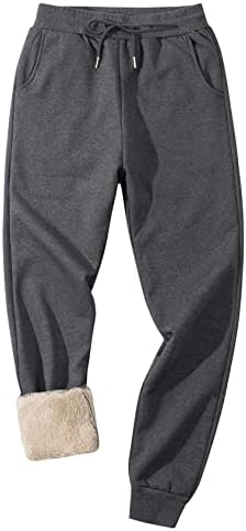 Flygo Muške hlače za tople flišene hlače Sherpa obložene duksere zimske aktivne staze Joggers Hlače