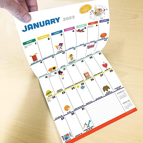 TF objavljivanje Svaki dan mini kalendar za odmor 2023. | 2023 Zidni kalendar 12 mjeseci | Veliki rešetki 2023