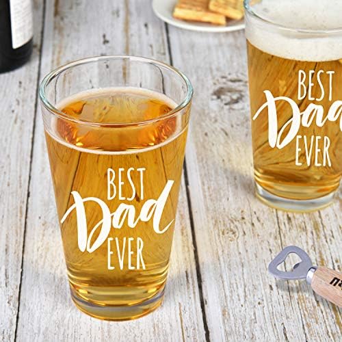 Modwnfy otac pivo staklo-najbolji tata ikad pivo staklo, Funny pivo Pinta staklo za muža otac tata novi tata,