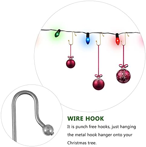 DoItool božićni ukrasi kuglice Xmas Hanger Hanger Božićni ukrasi za kuke kamin Snowflakes Hook Xmas Wire