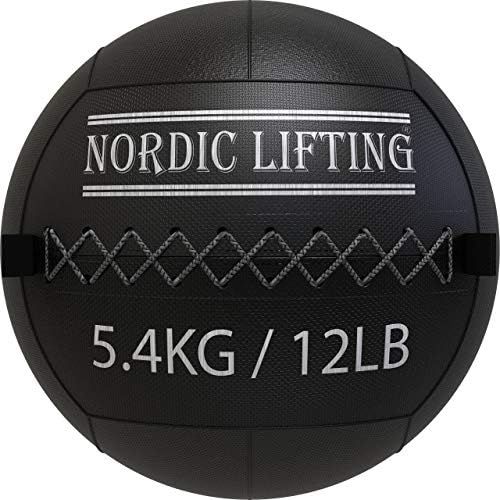 Nordic Lifting Wrist Wraps 1p-Purple Bundle sa zidnom loptom 12 lb