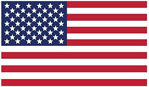 Maco Press, Inc. American zastava Vinilni naljepnici - zatvoreni dom, automobil ili kamion Koristite za vetrobransko