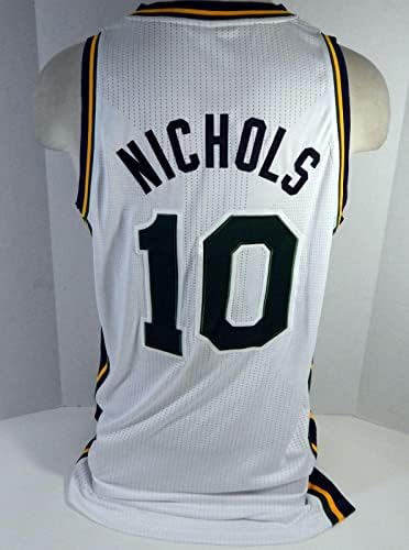 2010-11 Utah Jazz Demetris Nichols 10 Igra izdana Bijeli dres 2xl2 DP13812 - NBA igra koja se koristi