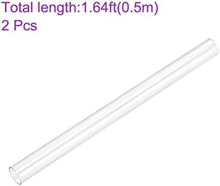 Dmiotech 2pack ID 30mm od 32m, 0,5m Dužina PVC Clear Plastična cijev tvrda cijev za cijev za vodu