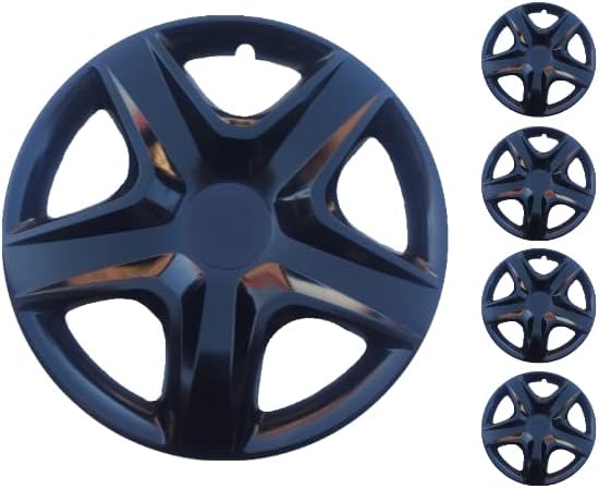 Set poklopca od 4 kotača 16 inčni crni univerzalni hubcap odgovara većini automobila Snap-on