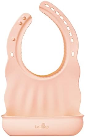 Lollipop silikonska baby bib | BPA Besplatno, prilagođeno koži, meka, udobnih, podesivih silikonskih klizača