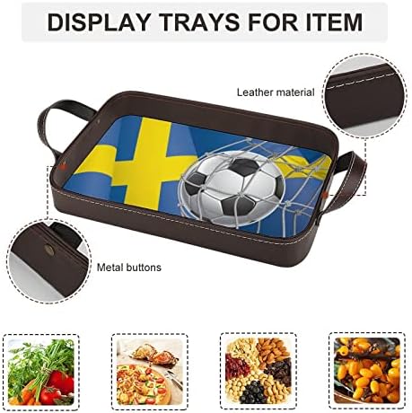 Fudbalski gol i švedska Oznaka za zastavu Organizator rezervoara za posluživanje nosača sa ručkama Dekorativna