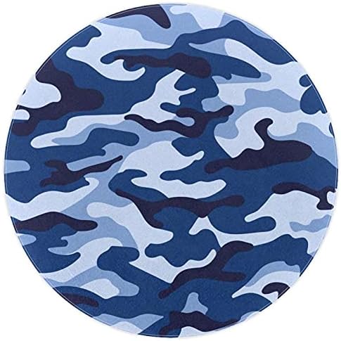 Llnsupply veličina 5 ft okrugla djeca igraju područje ruperske vojske plave kamuflažne jastučiće
