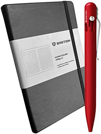 Postavljen olovka za bljenjem Bolt | Crvena | sa tvrdokom izvršnim prijenosnikom aluminijumske boje EDC Ballpoint uvlačiv kombinirani poklon