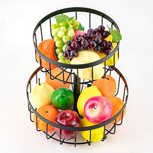 Cabilock žičana korpa za voće 2-slojna metalna posuda za povrće metalna posuda za voće stalak za