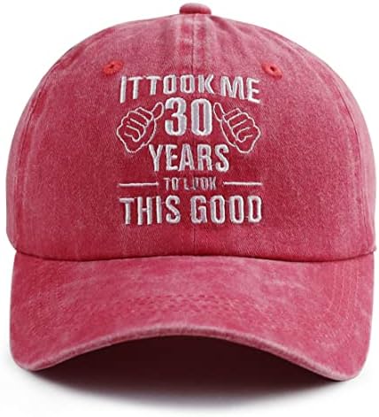 Nxizivmk Trebalo mi je 30 godina da pogledam ovaj dobar šešir za žene, smiješni podesivi vez 30. rođendan bejzbol kapa