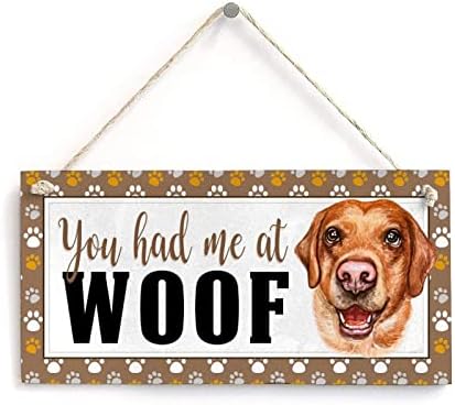 Ljubitelji pasa citirajte znak Šnaucer imali ste Me kod Woof Funny Wood Dog Sign pas spomen-ploča