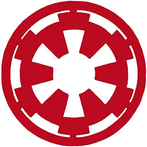 SSND Galactic Empire Logo Star Wars Vinyl naljepnica za naljepnicu, crvena | 4 x 4 inčni SSND1108