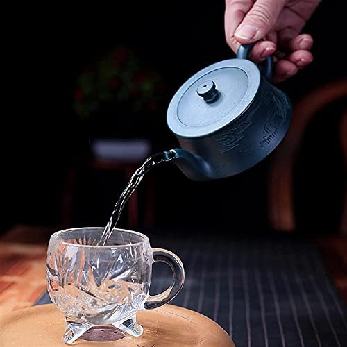 Čajnik čajnik čajnik ljubičasta pijesak Ručno izrađena Originalna originalna azurna glina isklesana