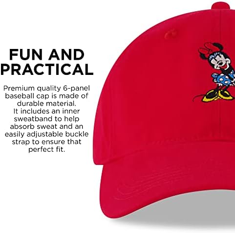 Disney ženska bejzbol kapa, minnie miš podesiv šešir za odrasle
