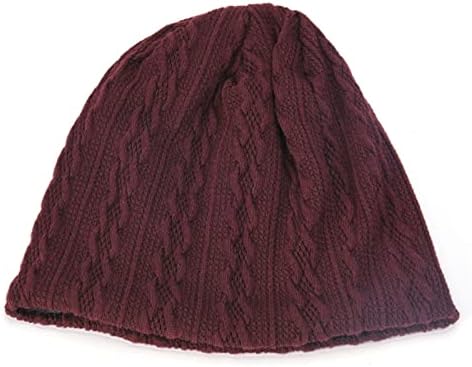 Frat Stuffe ženske i muške tople debele pletene džemper šešir plus fleece topao šešir