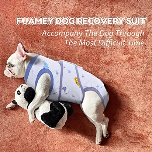 FUAMEY Dog Recovery Suit, Onesie za pse nakon operacije Shirt Dog Surgical Suit, Doggy ženski Spay bodi
