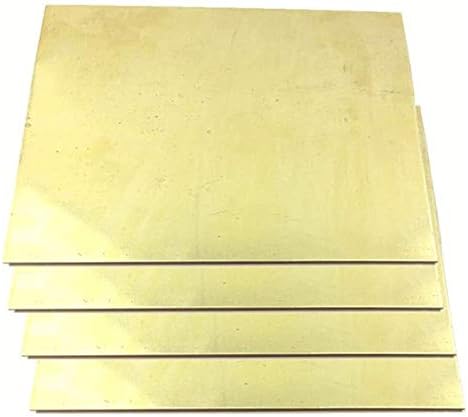 YUESFZ Mesingana ploča H62 Mesingana metalna tanka ploča folija ploča rolna Debljina0. 5mm 4kom folija od čistog bakra