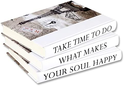 Exood 3 Piece Take Quote decorative Book Set,fashion Decoration Book,hardcover Book for Decor | fashion Designer Books,Fashion Design Book Stack,Display Books for Coffee stolove i police