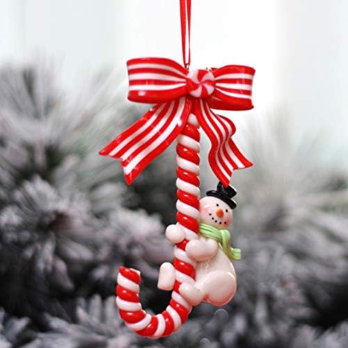 ABOOFAN Božić Candy Ornamenti snjegović pepermint Ornamenti Candy Cane Tree dekoracije Božić Holiday
