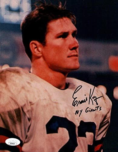 Ernie Koy potpisao je autogramirano 8x10 fotografija New York Giants JSA AB54647 - AUTOGREME NFL fotografije