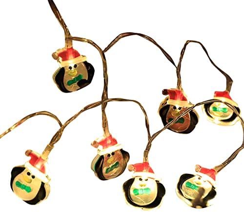 HHmei 10ft 20 LED 3d žičana svjetla za božićnu jelku Božić Božić dekoracija dnevna Soba Dekoracija snjegović