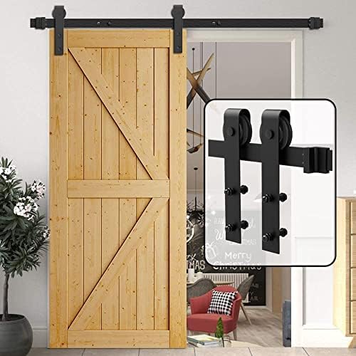 CASTLAY BARN Vrata Hardverski komplet: 6,6ft Hardver za klizna vrata sa 12 okrugle ručke, seoski kuća / ušteda