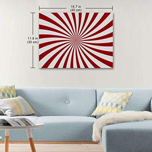 MAPOLO Crvena hipnoza Spiralni uzorak Poster Dekorativno slikarstvo platno umjetnički Poster