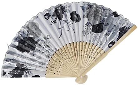 DFSYDS kineski svileni ventilator ventilator ventilatora ventilatora umjetnost poklon plesni ručni ventilator retro bambusa preklopni cvjetni ventilator