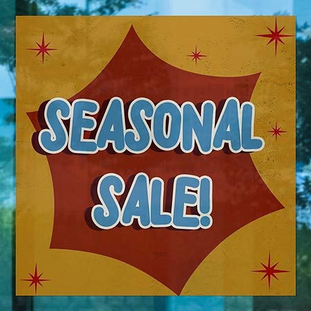 CGsignLab | Sezonska prodaja -Nostalgia Burst Prozor Cling | 24 x24