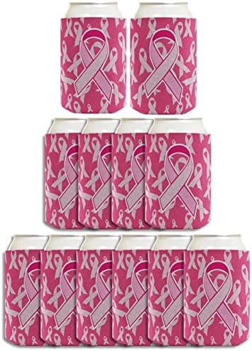 Svjesnost s rakom dojke Ružičasta vrpca Voljeni preživjeli 12 Pakov može cool cool hladnjake ružičaste