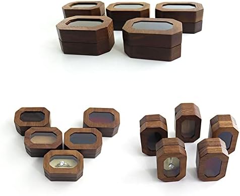 Prilagođena Drvena kutija za prsten za ceremoniju vjenčanja personalizirana kutija za nosioca prstena