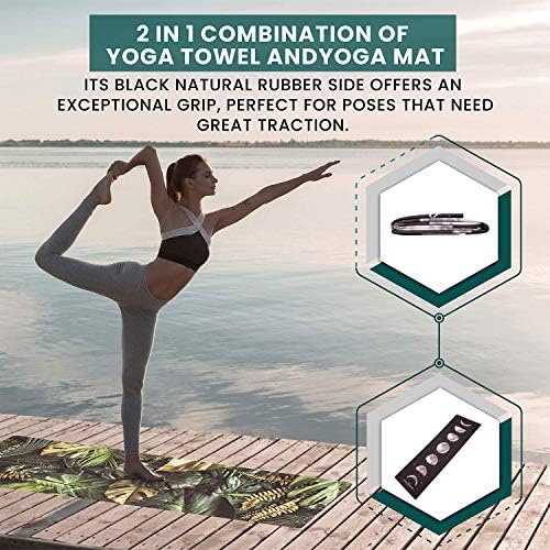 Yoga Hero sklopiva prostirka za jogu za žene & amp; muškarci sa štampanim dizajnom - prenosiva tanka