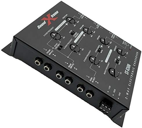 SoundXtreme ST-X300 3 Way elektronski automobil stereo crossover cross crtica za ugradnju bas dugmeta daljinski