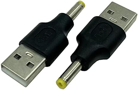 Dafensoy USB do DC adaptera, 2-pack USB 2.0 A mužjak do DC 4,0 x 1,7 mm muški adapter za punjenje