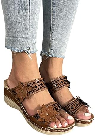 Sandale za žene Ležerne prilike Dressy Sandale Mekane prstene kožne sandale sa lukom Podrška za papuče Ravne sandale