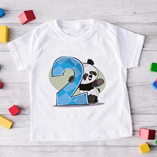 Košarkaški rukav dječak dječački dječaci djevojke ljetne kratke rukave panda crtani otisci t majice na vrhu odjeća za odjeću