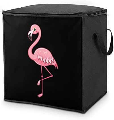 Slatka prekrasna ružičasta Flamingo Velika torba za pohranu pohrane Organizator za pokrajine na vrhu na vrhu za jastuk od odjeće Komfornik