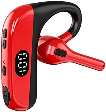 KSUNION SINGH EAR slušalice sa MIC Bluetooth 5.2 LED zaslona za slušalice Vodootporni slušali bežični handsfree slušalice QB5