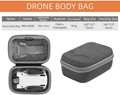 DAGIJIRD torba za odlaganje otporna na ogrebotine torba za nošenje torbica za zaštitu dronova dodatna oprema za DJI Mini 3 Pro Drone