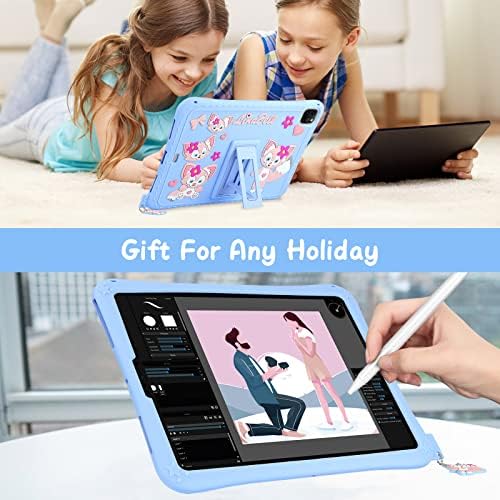 Xnmoa iPad Pro11 inčni Case iPad CASE CASE 4. generacija iPad Air 10.9 Slučaj sa stickstadom silikon za dječje djevojke Žene Slatka zaštitna futrola za iPad
