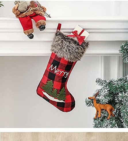 NC Božić ukras zalihe Santa Claus privjesak Božić čarapa poklon torba Božić stablo viseći privjesak bombona torba božićno drvo