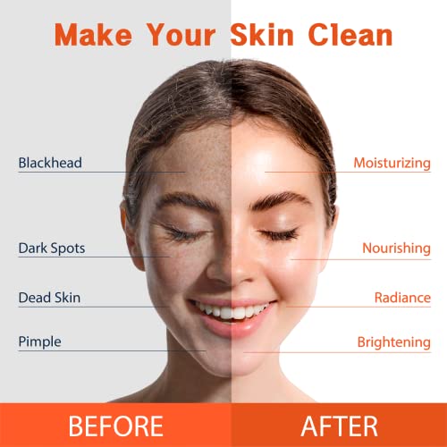 PUREDERM veganske vitaminske maske za lice-maske za njegu kože za suhu, dehidriranu i dosadnu kožu-hidratantne maske za lice , hidratantne, Posvjetljujuće i umirujuće, maske za ljepotu za sve tipove kože