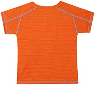 Mufeng Kids Boys Ljeto Brze suhe majice za sušenje Neto kratkih rukava Fudbal Baketball Sport Majica Top Activewear