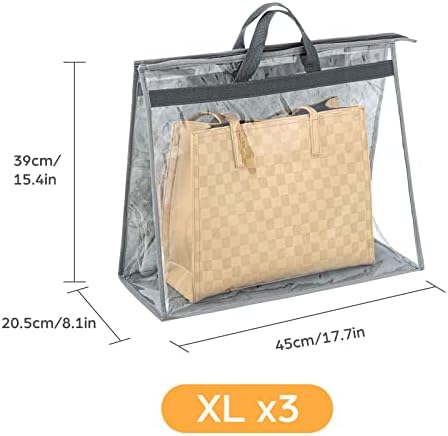 Interesse 3 pakovanja vrećice za prašinu za ručne torbe, čuvanje XL torbe, ormar za skladištenje