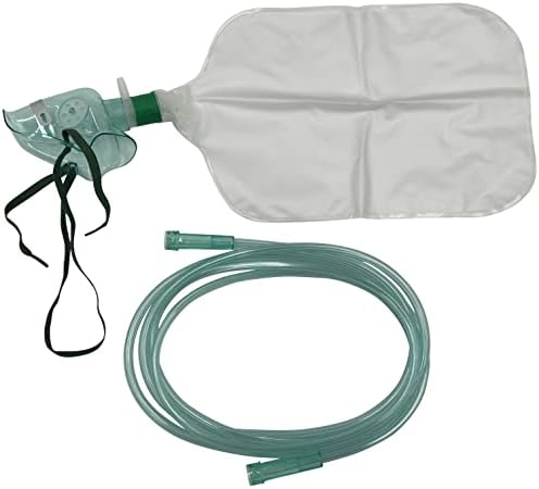 1pk pedijatrijska izdužena maska ​​za kisik bez rebreata W / 6,8ft cijevi otporne na drobljenje