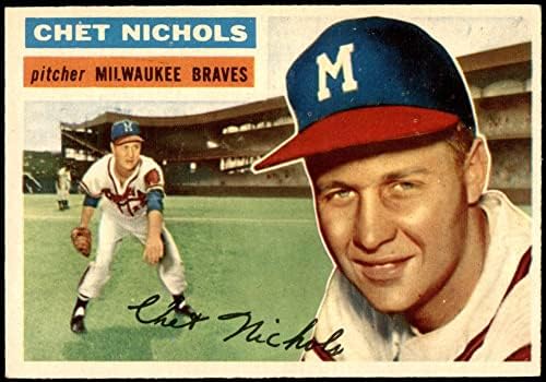 1956 TOPPS # 278 Chet Nichols Milwaukee Braves Ex / MT Hrabre