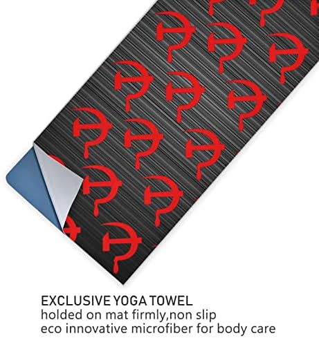Pokrivač censtern joga crveno-arrow-crna joga ručnik joga mat ručnik