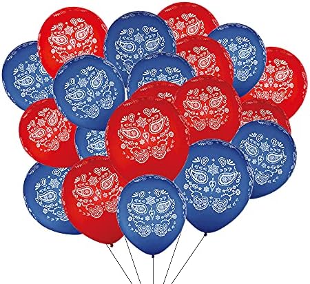 Kaubojski baloni, 20 kom zapadni bandana baloni za kaubojski zabavni ukras, vjenčanja, rođendan,